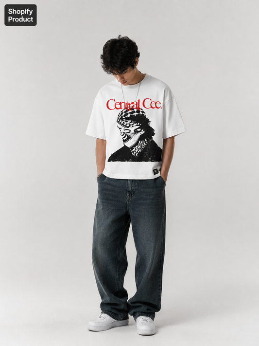 Central Cee Graphic Oversized Boxy Fit T-Shirt