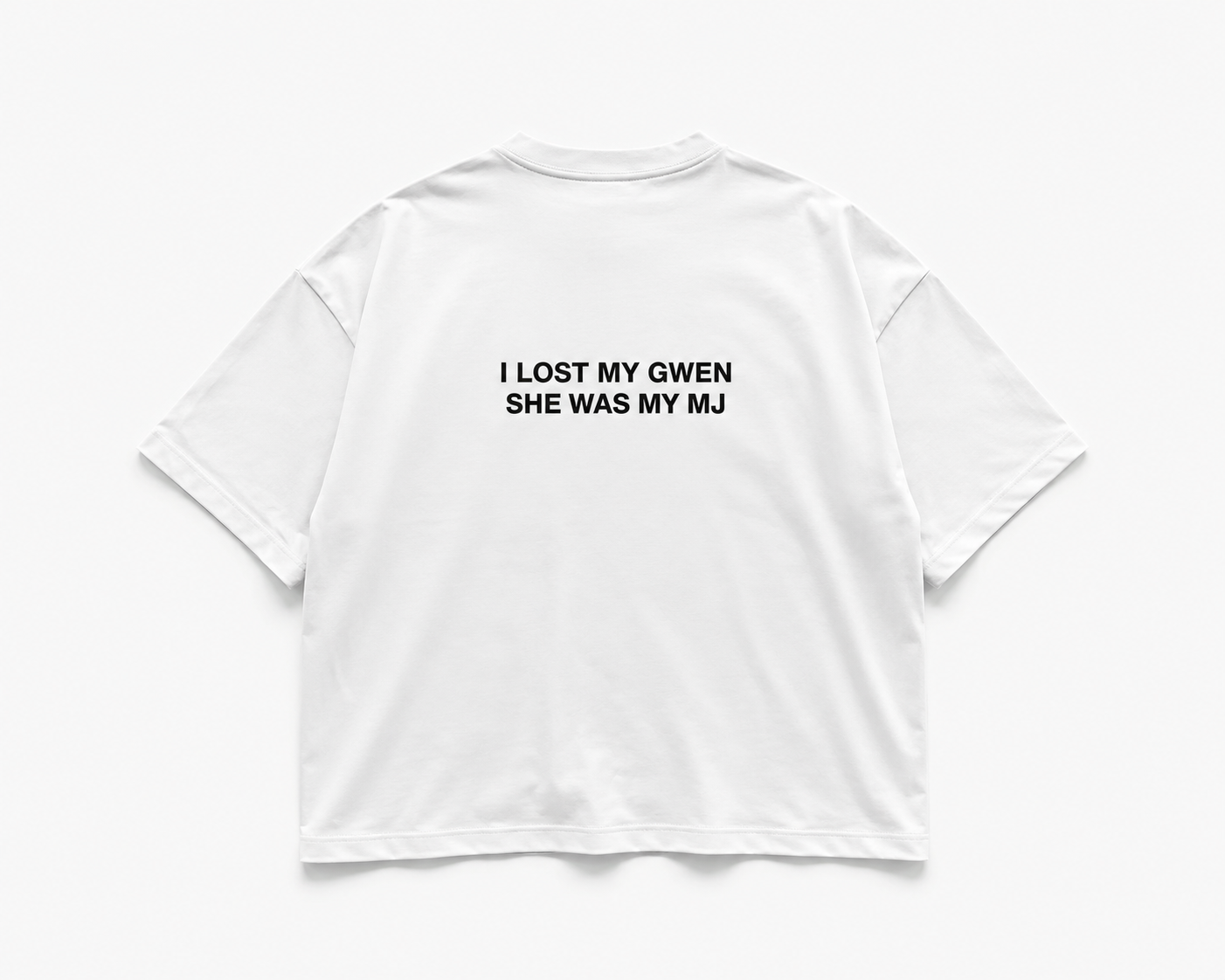 Lost Gwen Oversized Boxy Fit T-Shirt – White