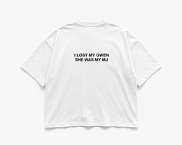 Lost Gwen Oversized Boxy Fit T-Shirt – White
