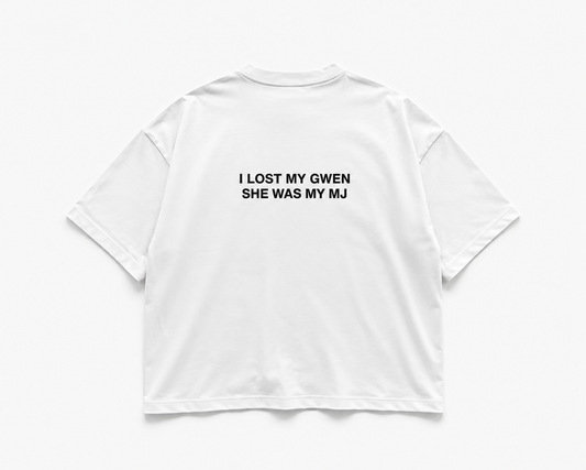 Lost Gwen Oversized Boxy Fit T-Shirt – White