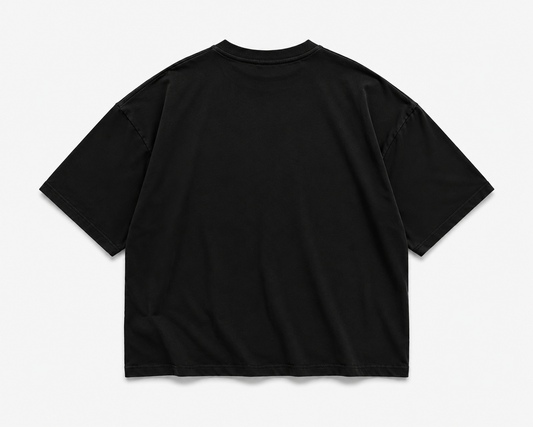 Savage Tribal Oversized Boxy Fit T-Shirt – Black