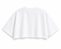 NurexFit Women's Oversized Croptop – White