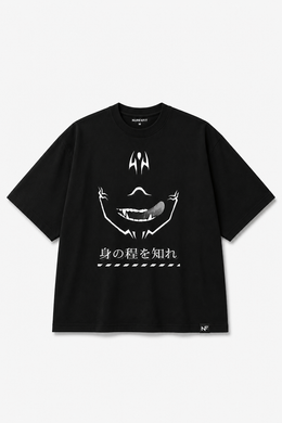 Premium Terry Oversized Boxy Fit T-Shirt – Heavyweight Streetwear Tee | Black