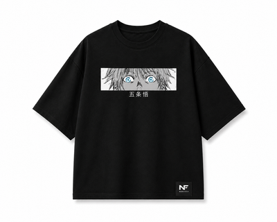 Gojo Oversized Boxy Fit T-Shirt – Black