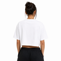 Women’s White Croptop Oversized Boxy Fit