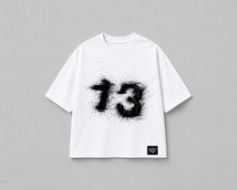 NurexFit Phantom 13 Boxy Fit T-Shirt – White