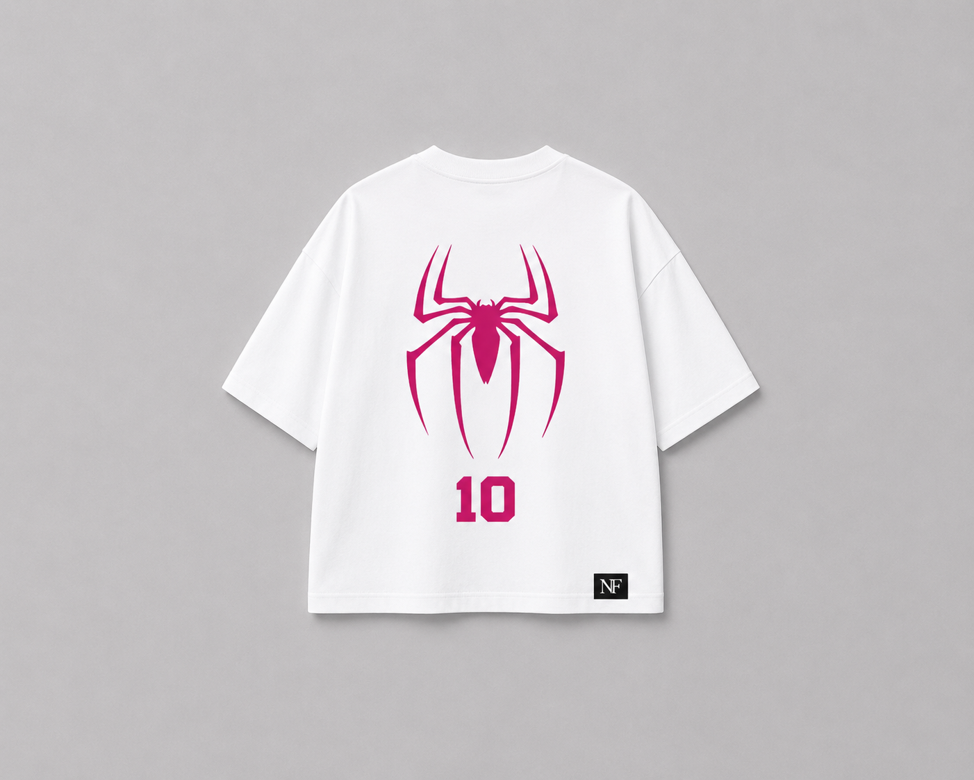 NurexFit Boxy Fit Spider Graphic Oversized T-Shirt – Premium Heavyweight Cotton Tee