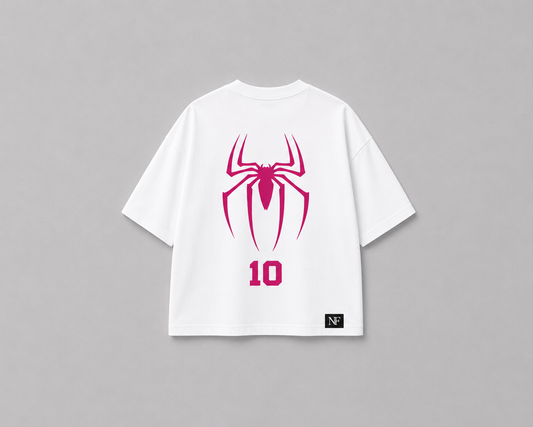 NurexFit Boxy Fit Spider Graphic Oversized T-Shirt – Premium Heavyweight Cotton Tee